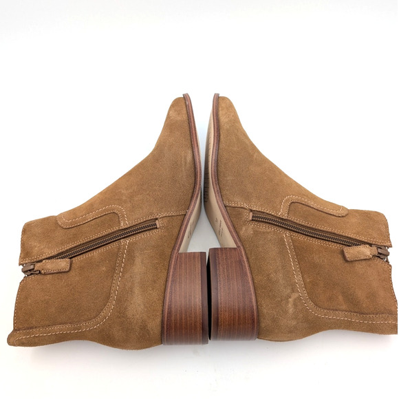 Cole Haan Naia Suede Ankle Heel Booties Women's Brown Size US8B - Picture 4 of 7